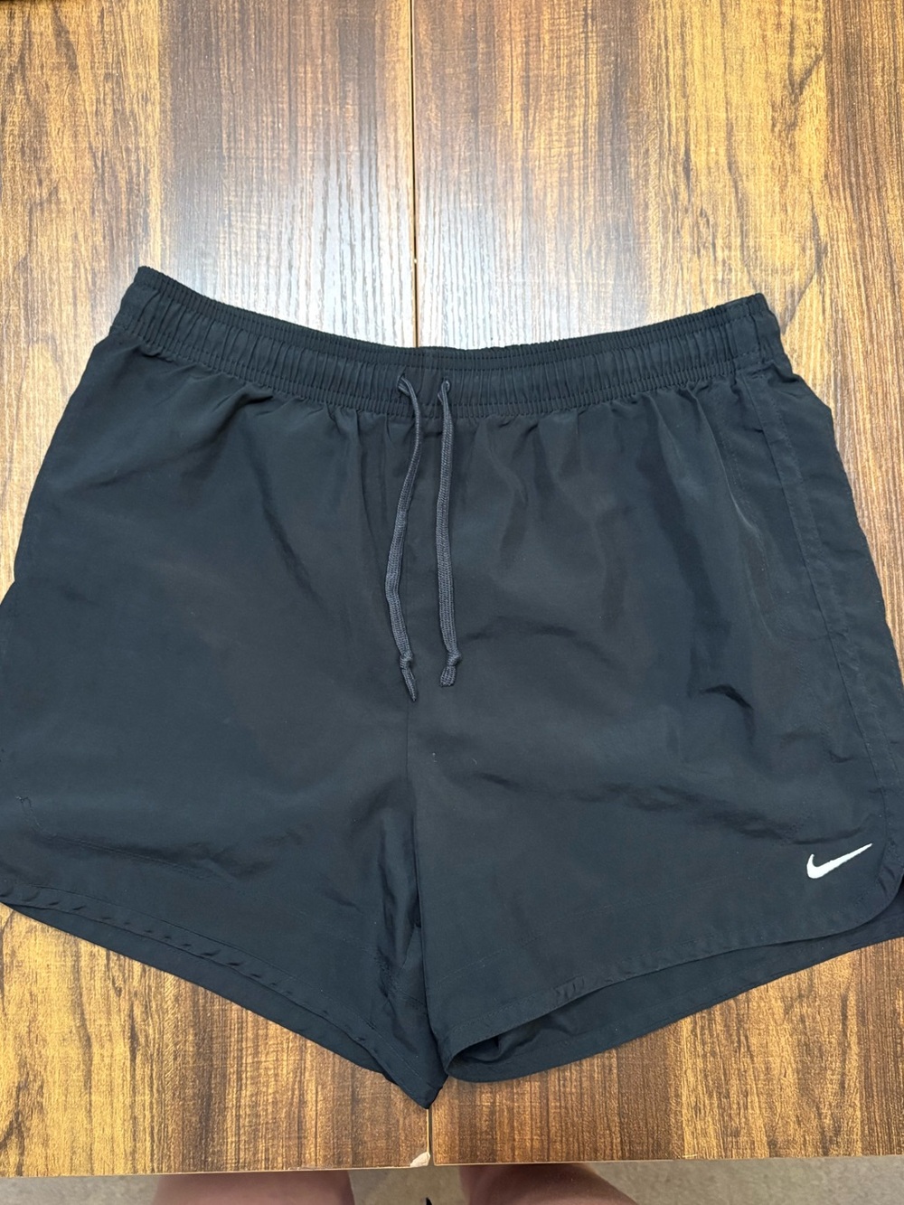 Nike Black Dri-FIT Performance Shorts with White Swoosh
